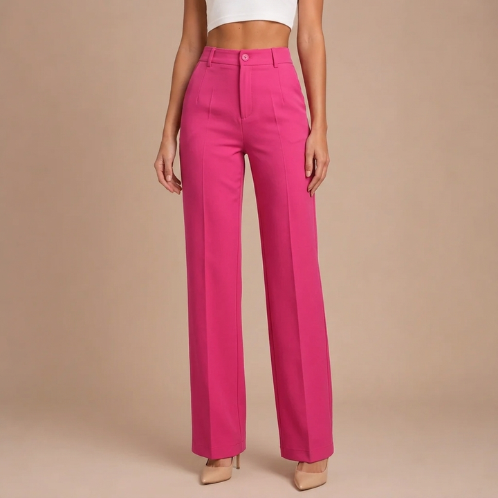 Elaine - Elegant High-Waisted Trousers