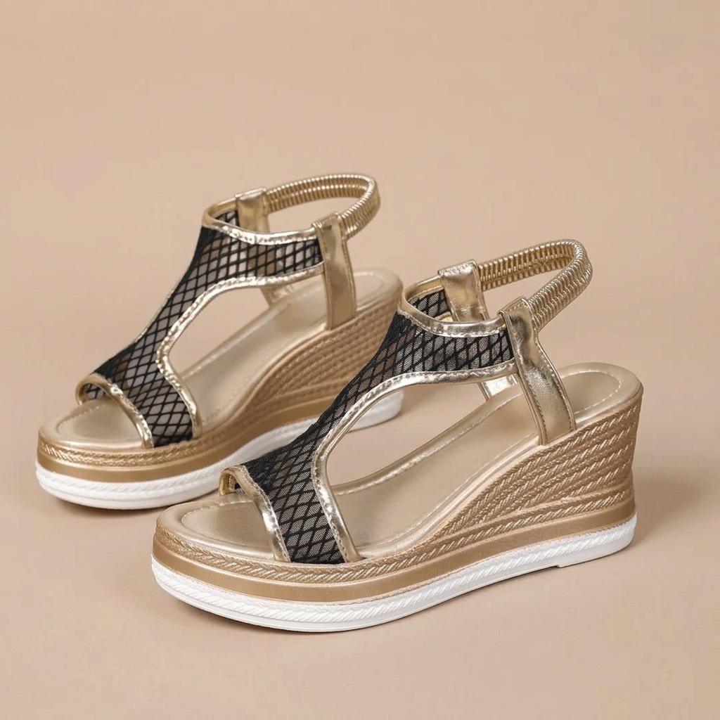 Electra – elegant orthopaedic sandals with a platform for women