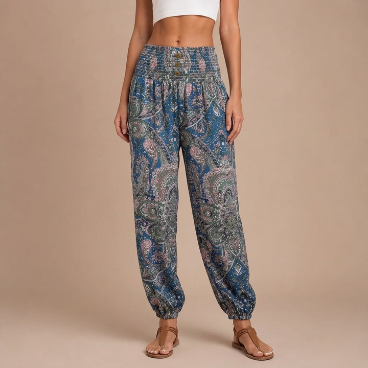 Trousers with Folkloric Design