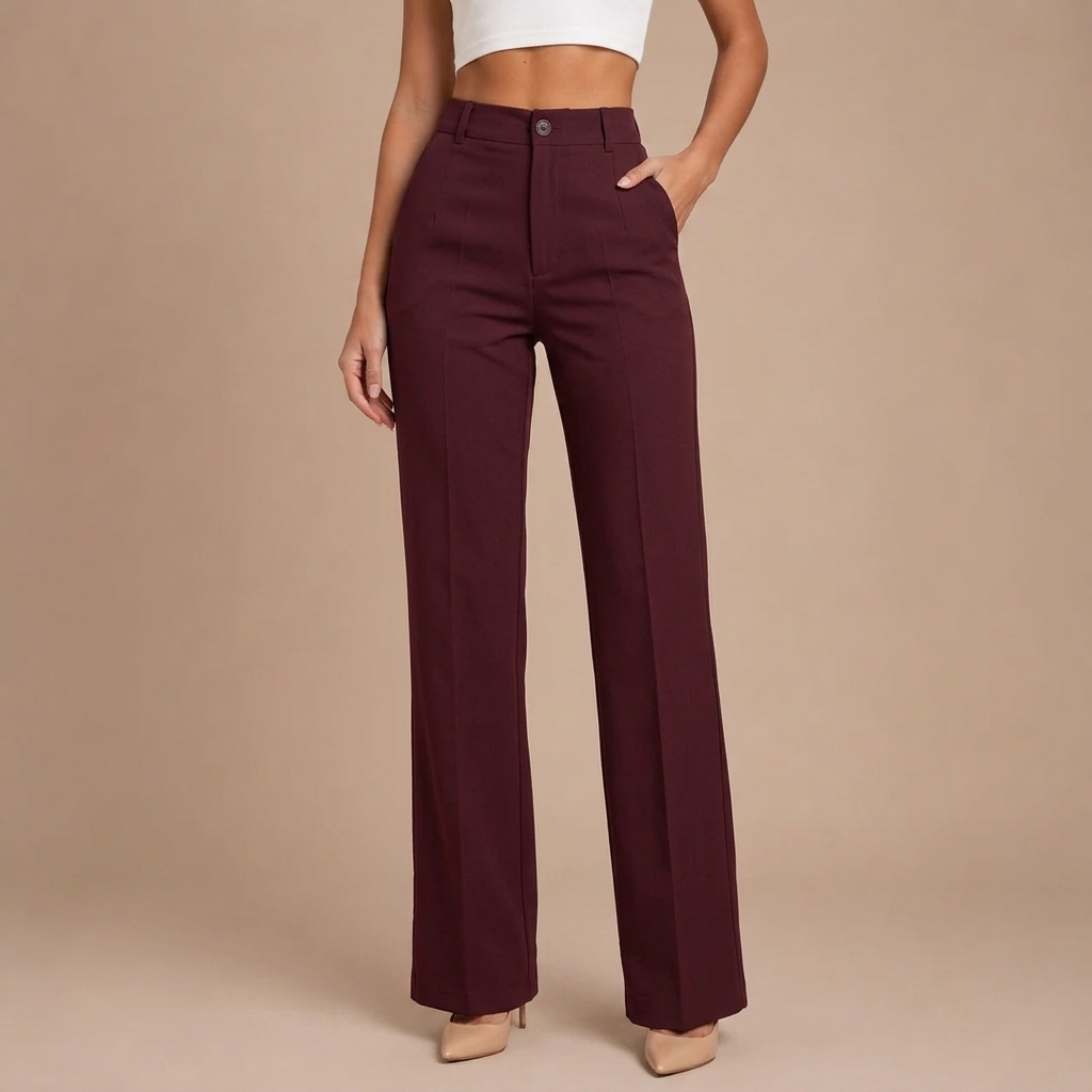 Elaine - Elegant High-Waisted Trousers