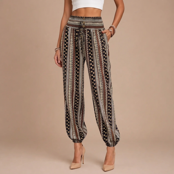 Trousers with Folkloric Design