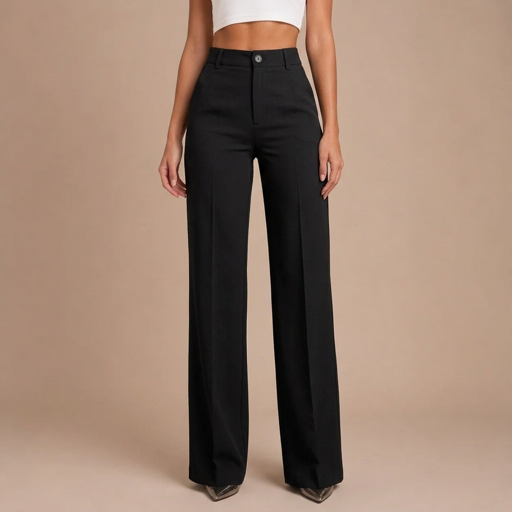 Elaine - Elegant High-Waisted Trousers