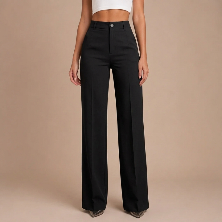 Elaine - Elegant High-Waisted Trousers