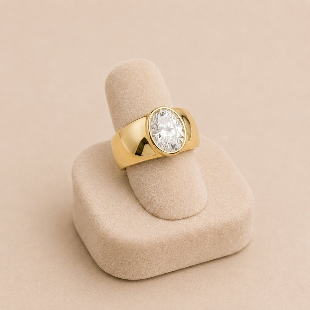 Felice - Vintage Gold Ring with Solitaire