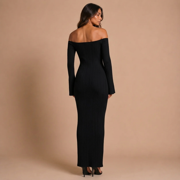 Maxi Dress with Open Shoulders