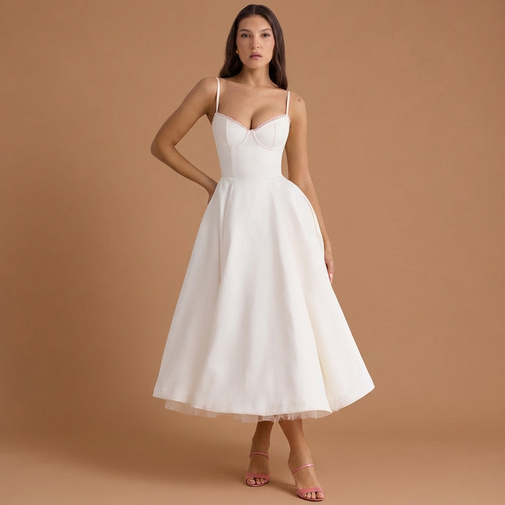 Arielle | Luxurious Midi Dress for Elegant Moments