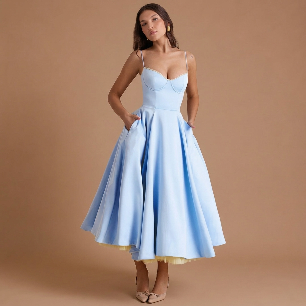 Arielle | Luxurious Midi Dress for Elegant Moments