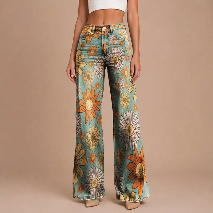 Cirilla™ | Floral Palazzo Pants