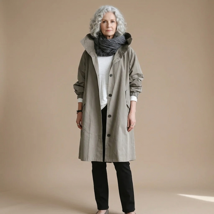 Holly Waterproof Hooded Trench Coat