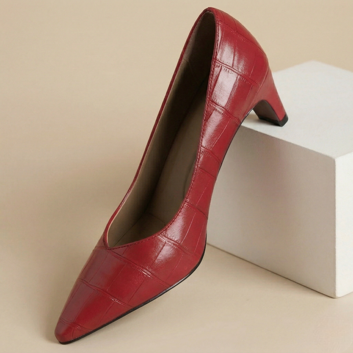 New Authentic Leather Heels