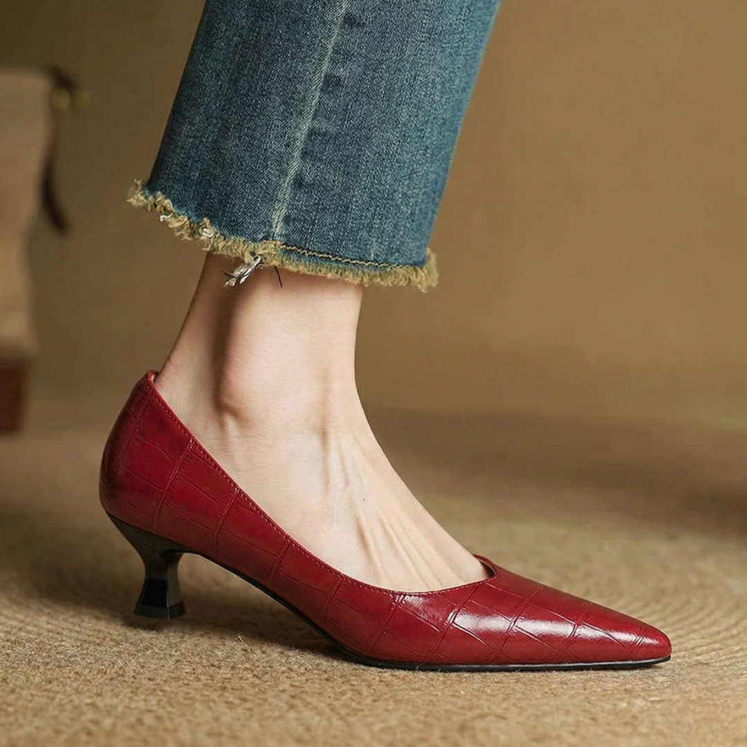New Authentic Leather Heels
