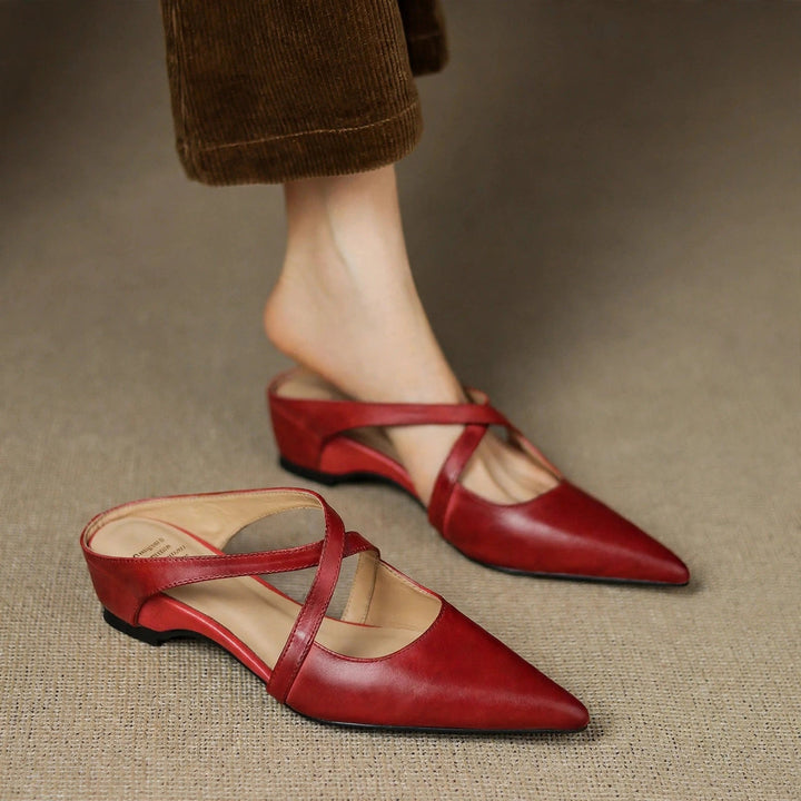 Aluna Genuine Leather Mules