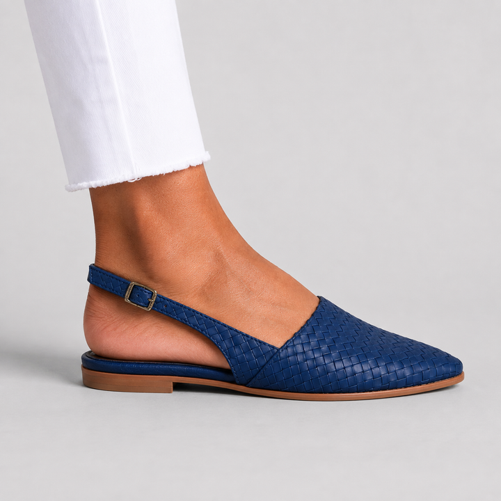 Open-Back Knitted Moccasins