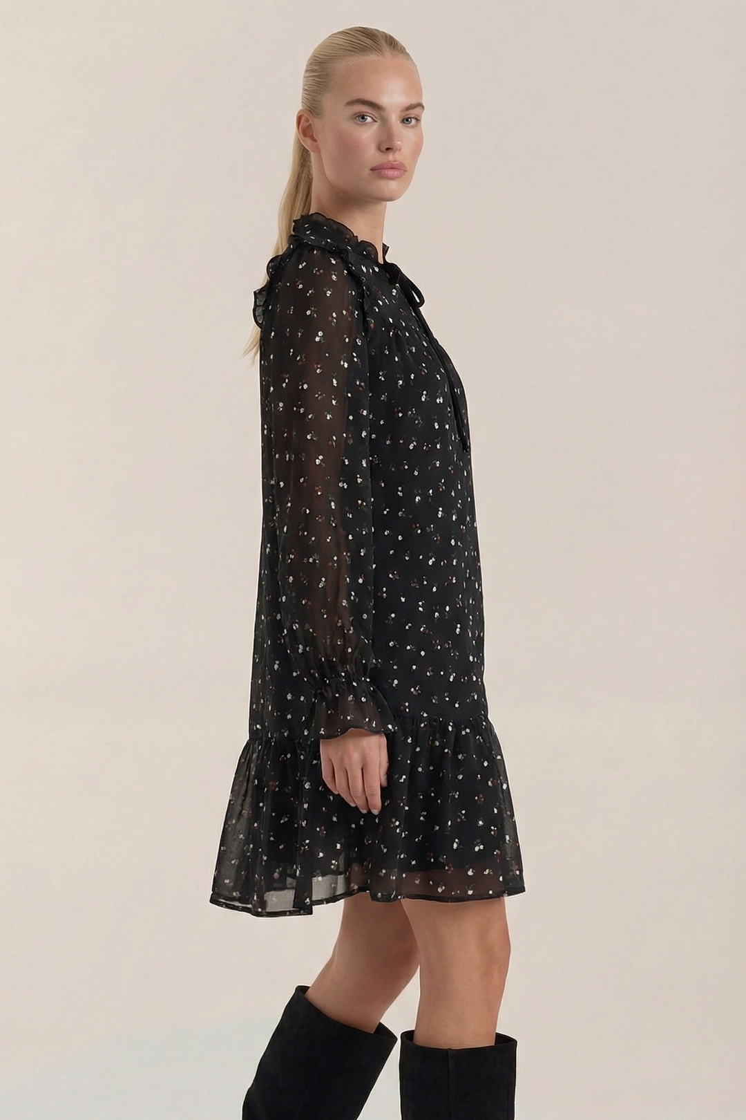 Liliana | Ruffled Hem Mini Dress