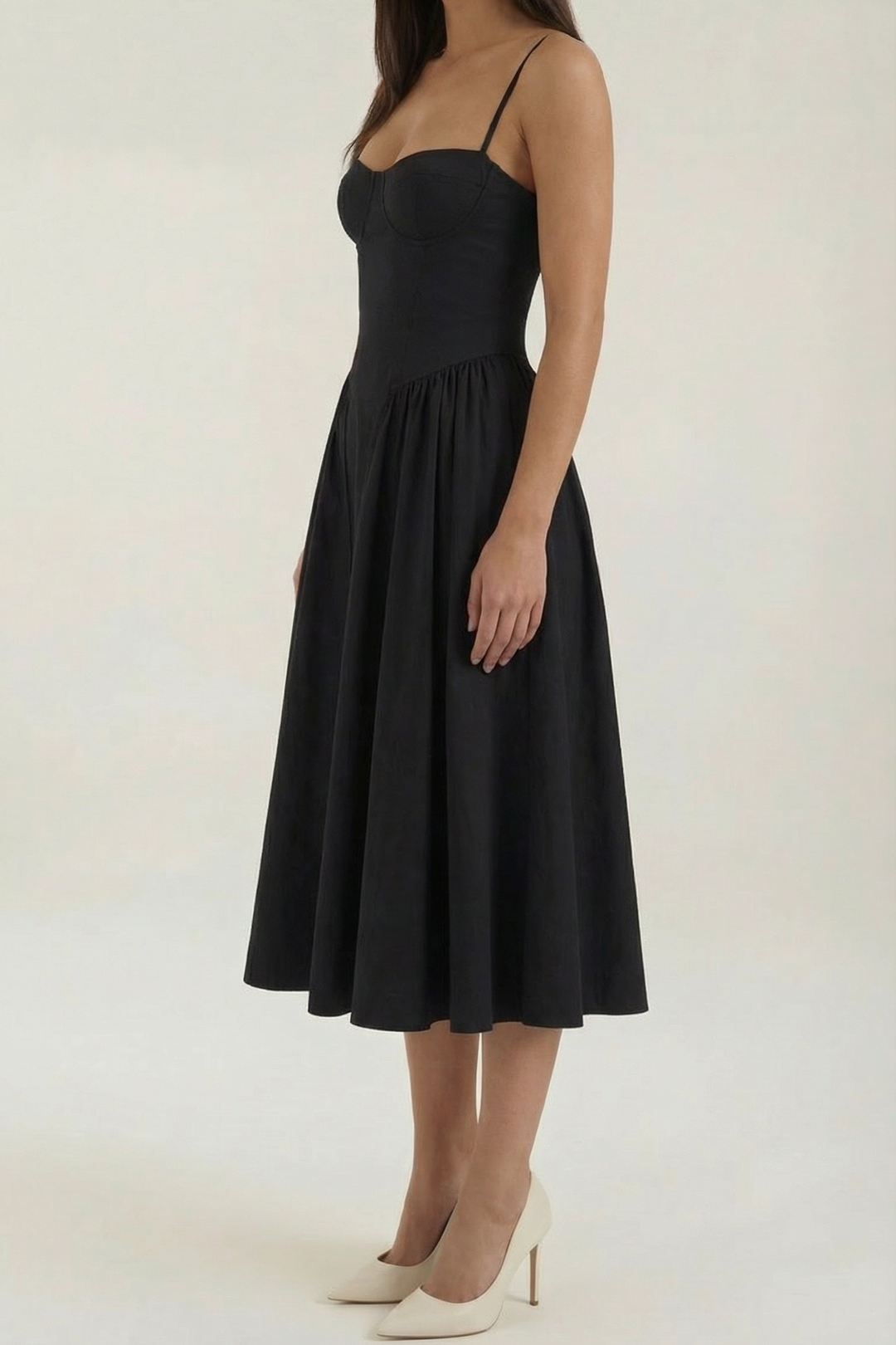 Izolda | Midi Dress with Corset Detail