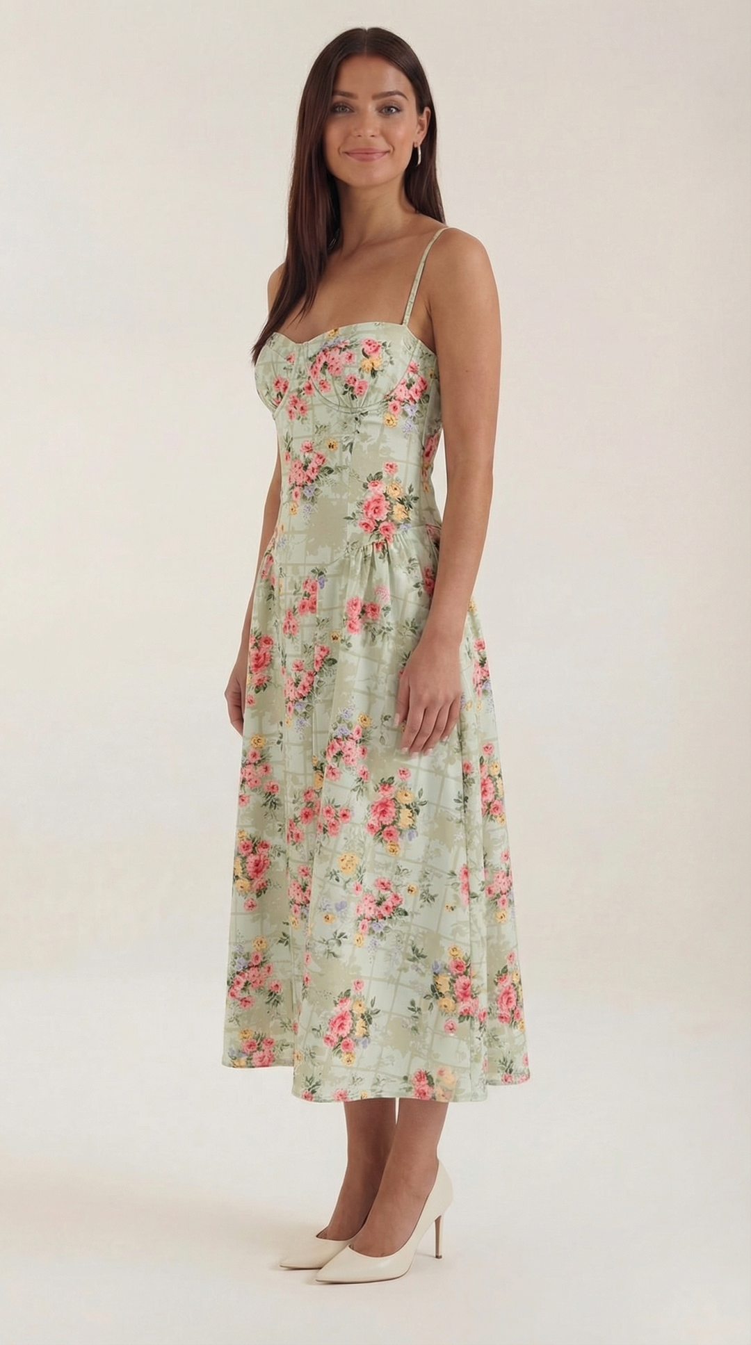Izolda | Midi Dress with Corset Detail