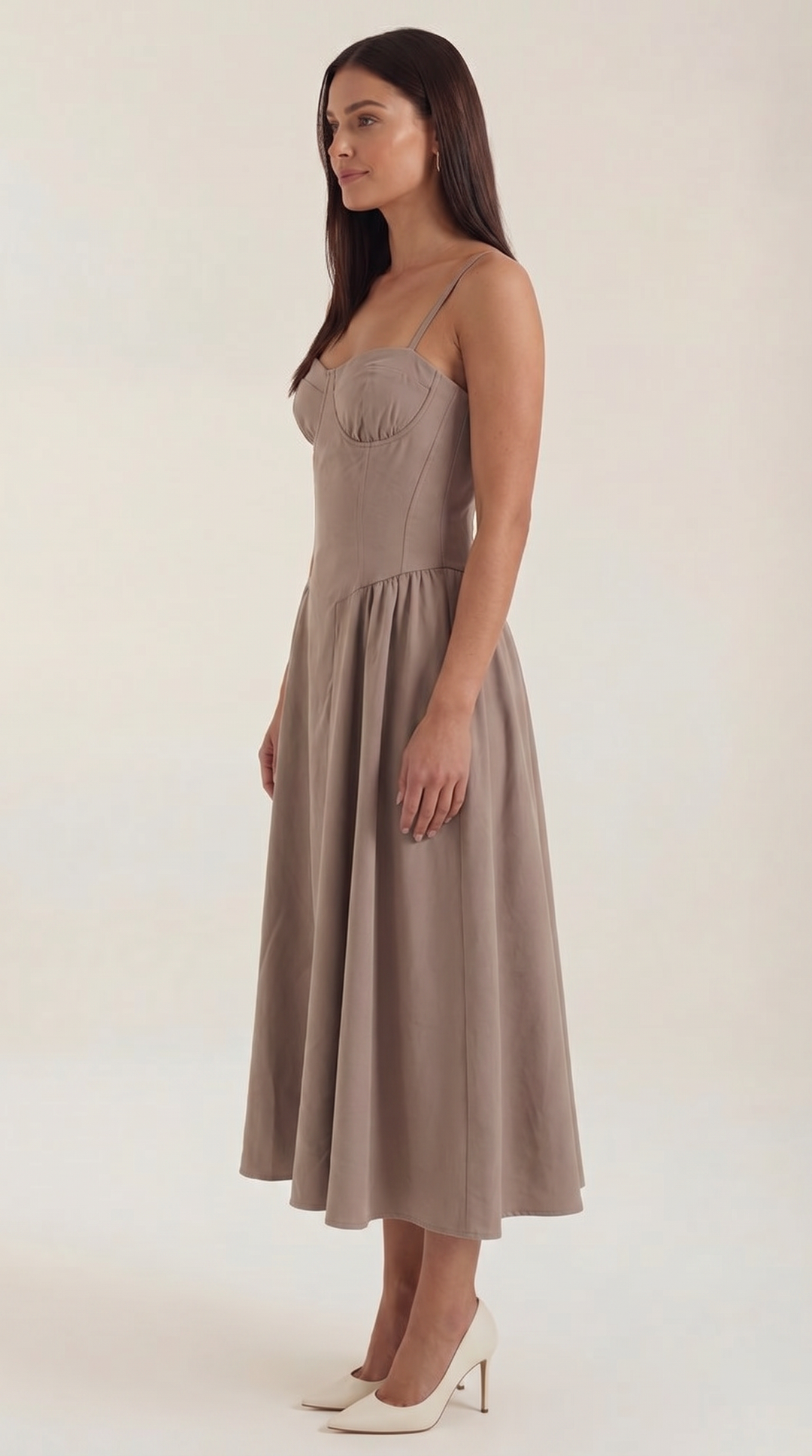 Izolda | Midi Dress with Corset Detail