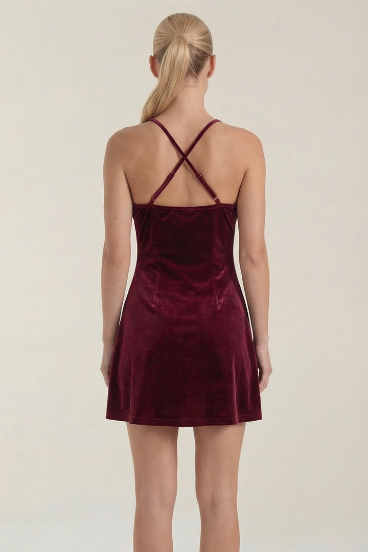 Radmila | Sleek Mini Dress with Delicate Straps