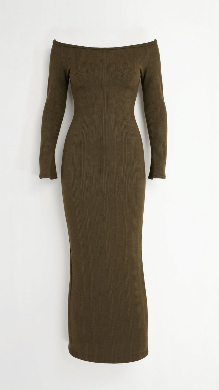 Maxi Dress with Open Shoulders