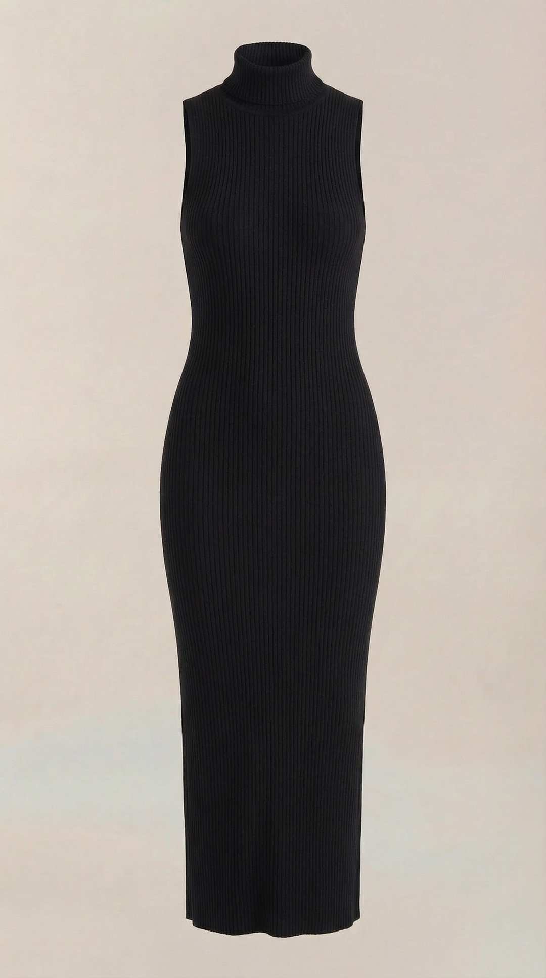 Hermína | Tailored Midi Dress Featuring a Stand-Up Collar