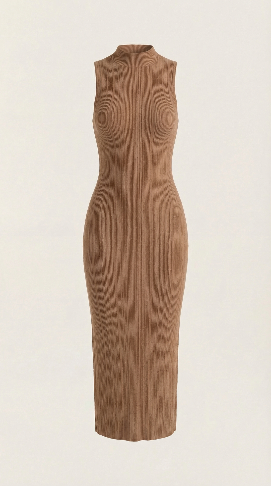 Hermína | Tailored Midi Dress Featuring a Stand-Up Collar