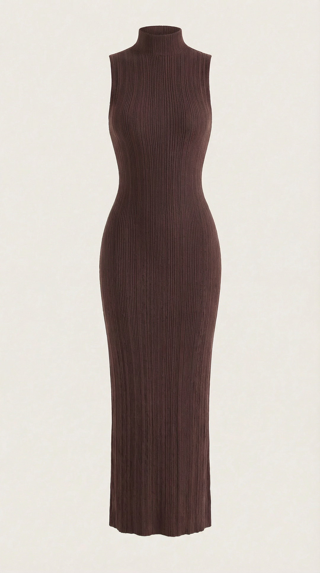 Hermína | Tailored Midi Dress Featuring a Stand-Up Collar