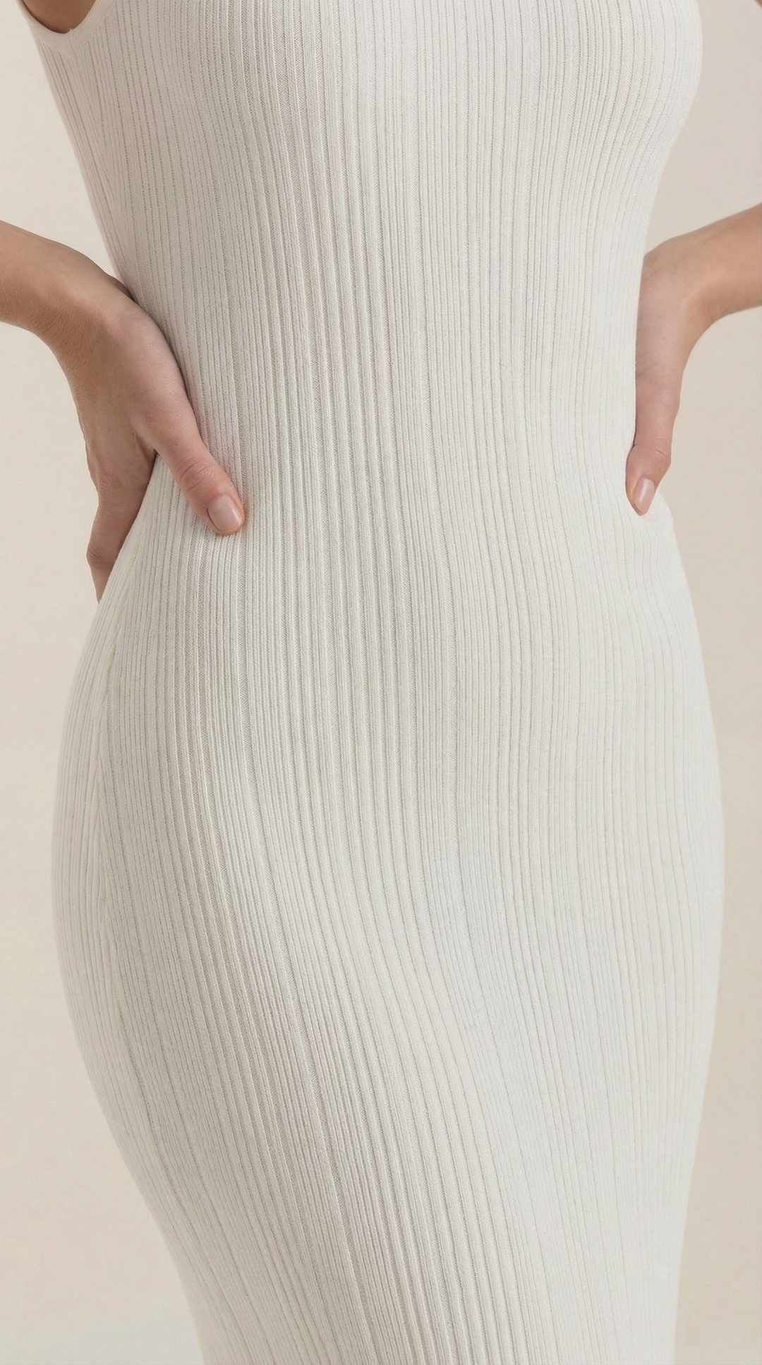 Hermína | Tailored Midi Dress Featuring a Stand-Up Collar