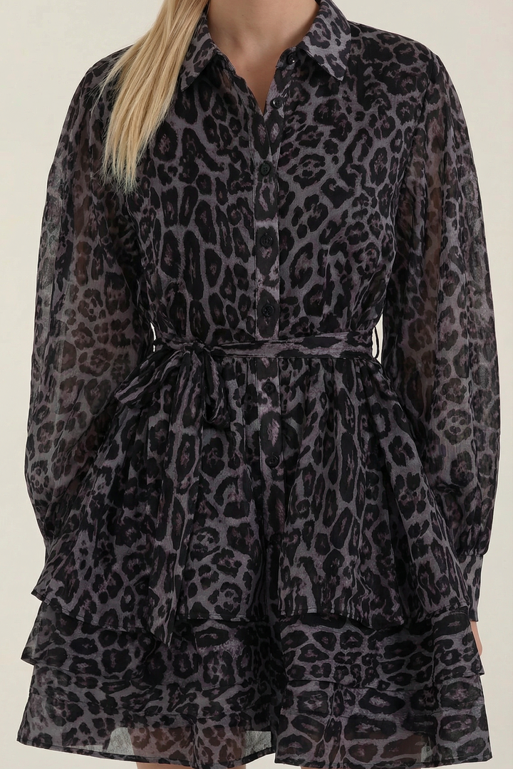 Adelína | Leopard Print Mini Dress