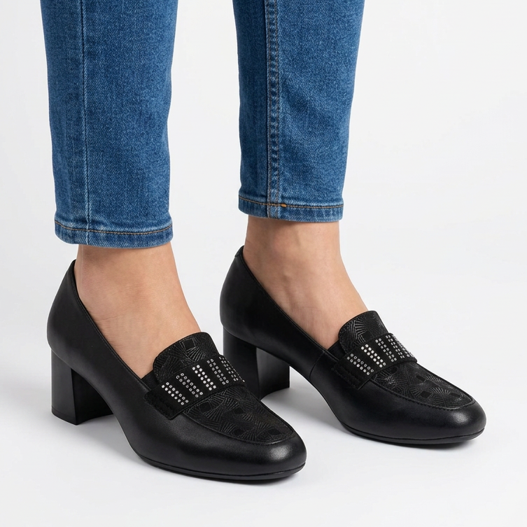 Timeless High-Heeled Loafers