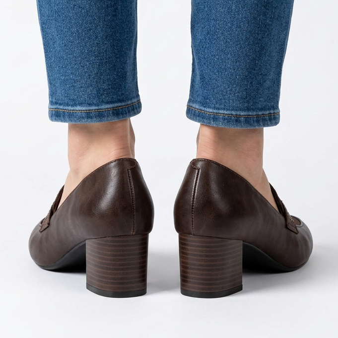 Timeless High-Heeled Loafers