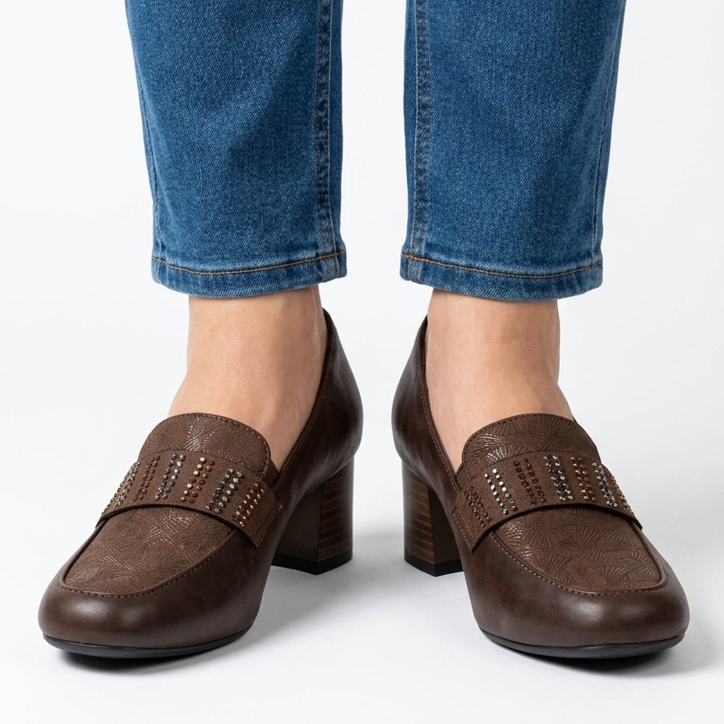 Timeless High-Heeled Loafers