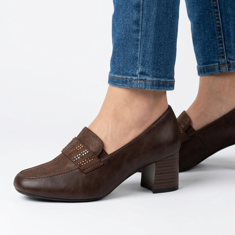 Timeless High-Heeled Loafers