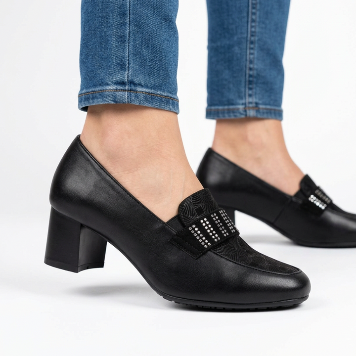 Timeless High-Heeled Loafers