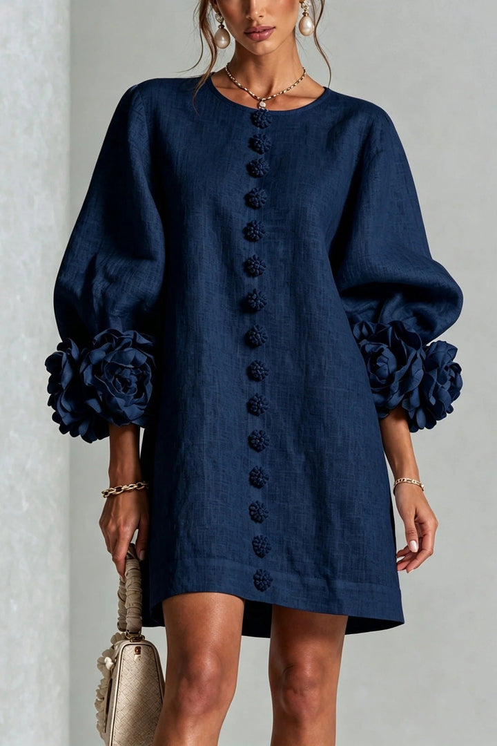 Kiara | Floral Balloon Sleeve Dress