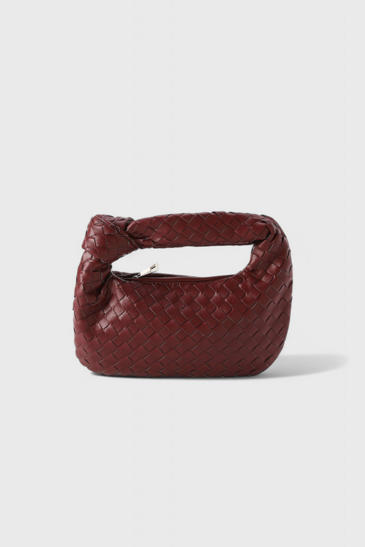 Sage Mini Woven Satchel Bag