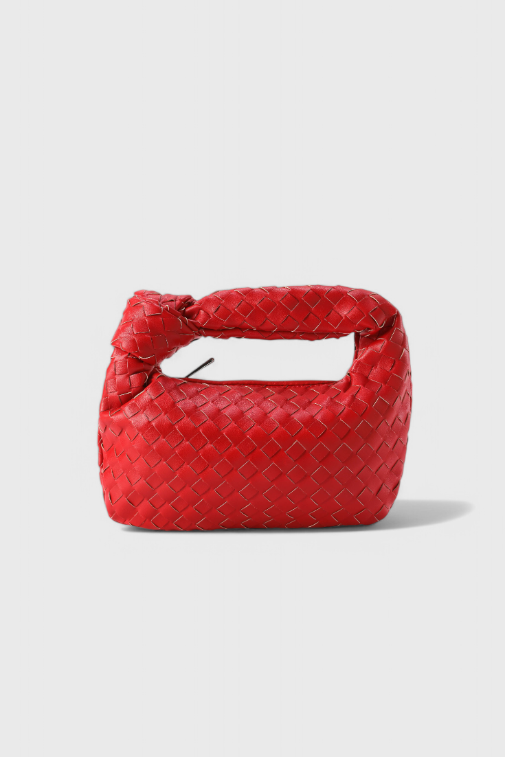 Sage Mini Woven Satchel Bag