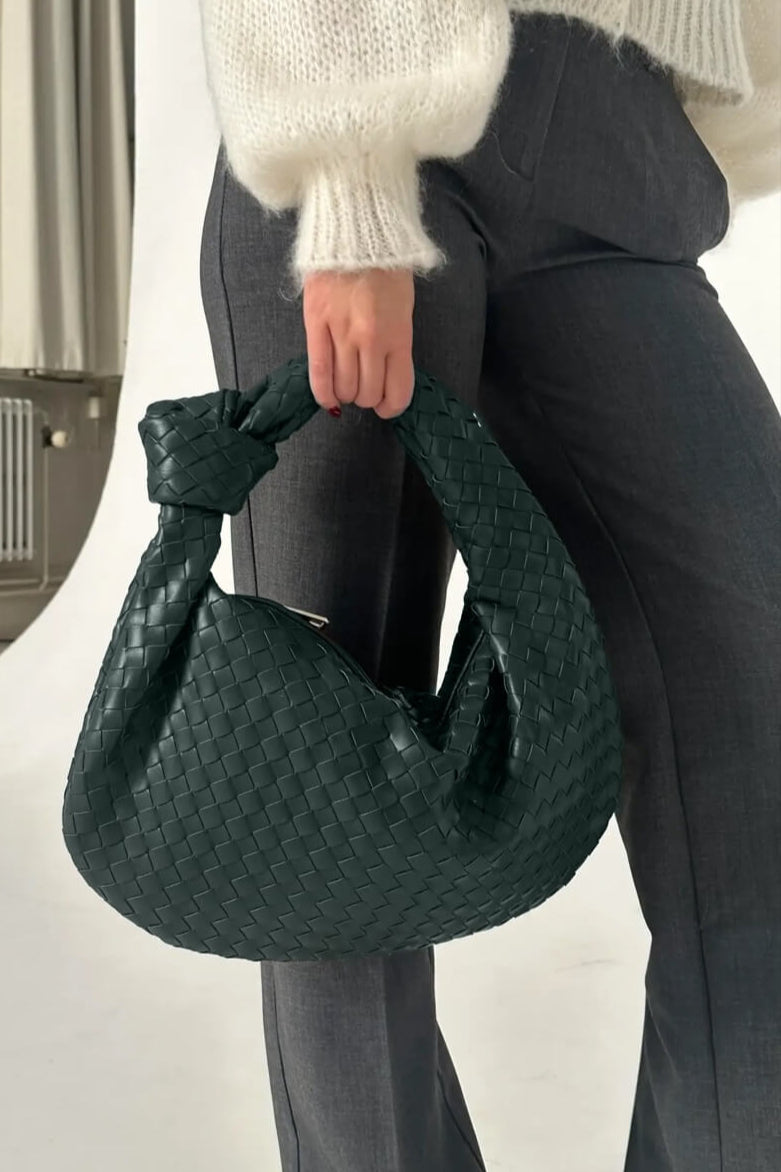 Sage Medium Fabric Shoulder Bag