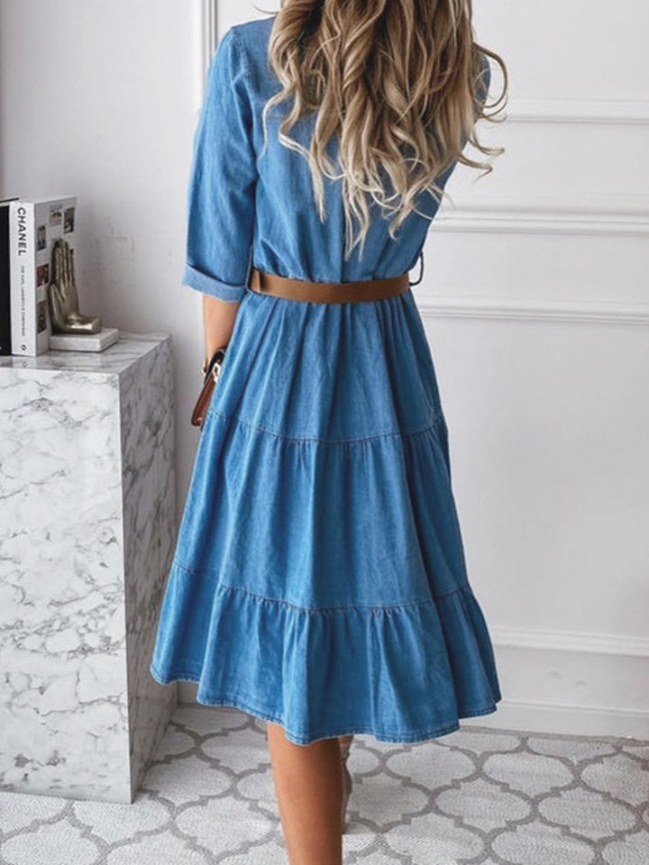 Bárbara - Chic Casual Denim Dress