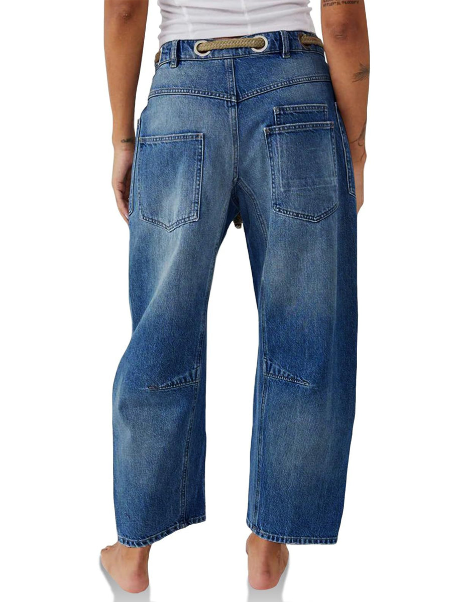 Daisy - Patchwork Denim Trousers