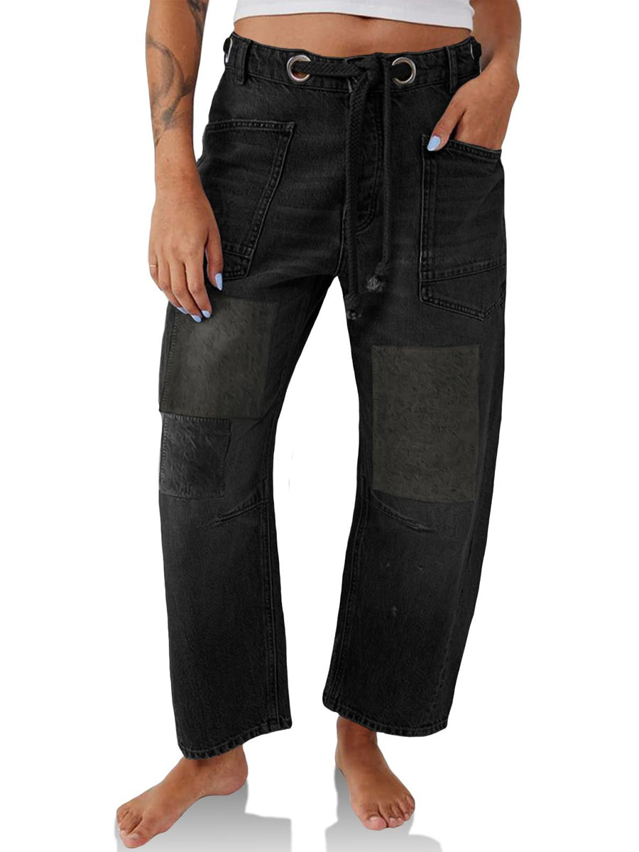 Daisy - Patchwork Denim Trousers