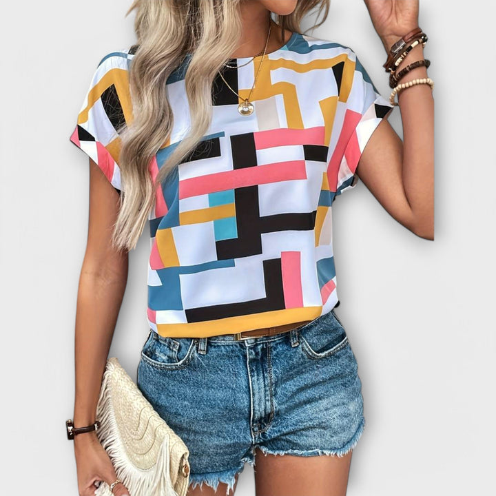 Monica - Short Sleeve Blouse