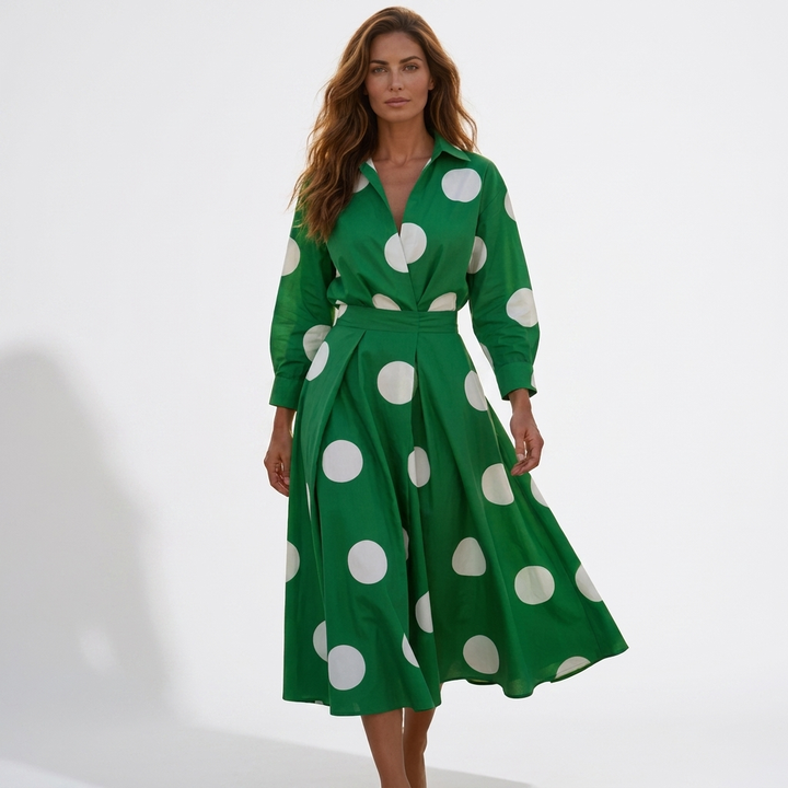 Lana - Chic Collared Cotton Dress