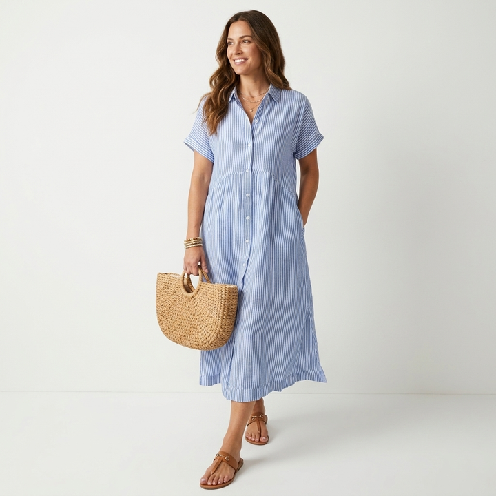 Taís - Chic Button-Up Dress