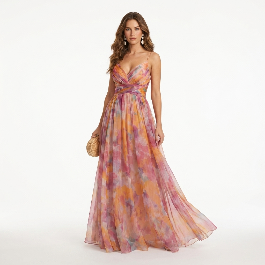 Nikoletta - Elegant Floral Maxi Dress
