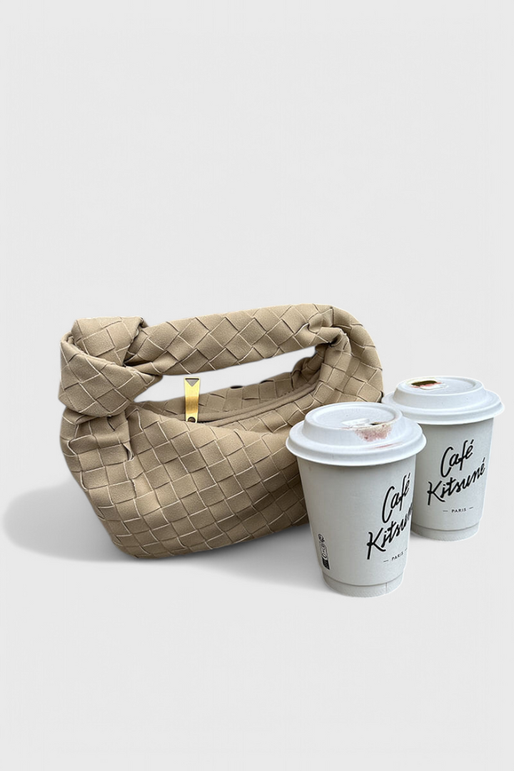 Mini Remi Woven Bag with Knot Detail
