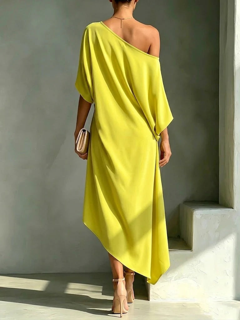 Sabrina | Square Neck Midi Dress