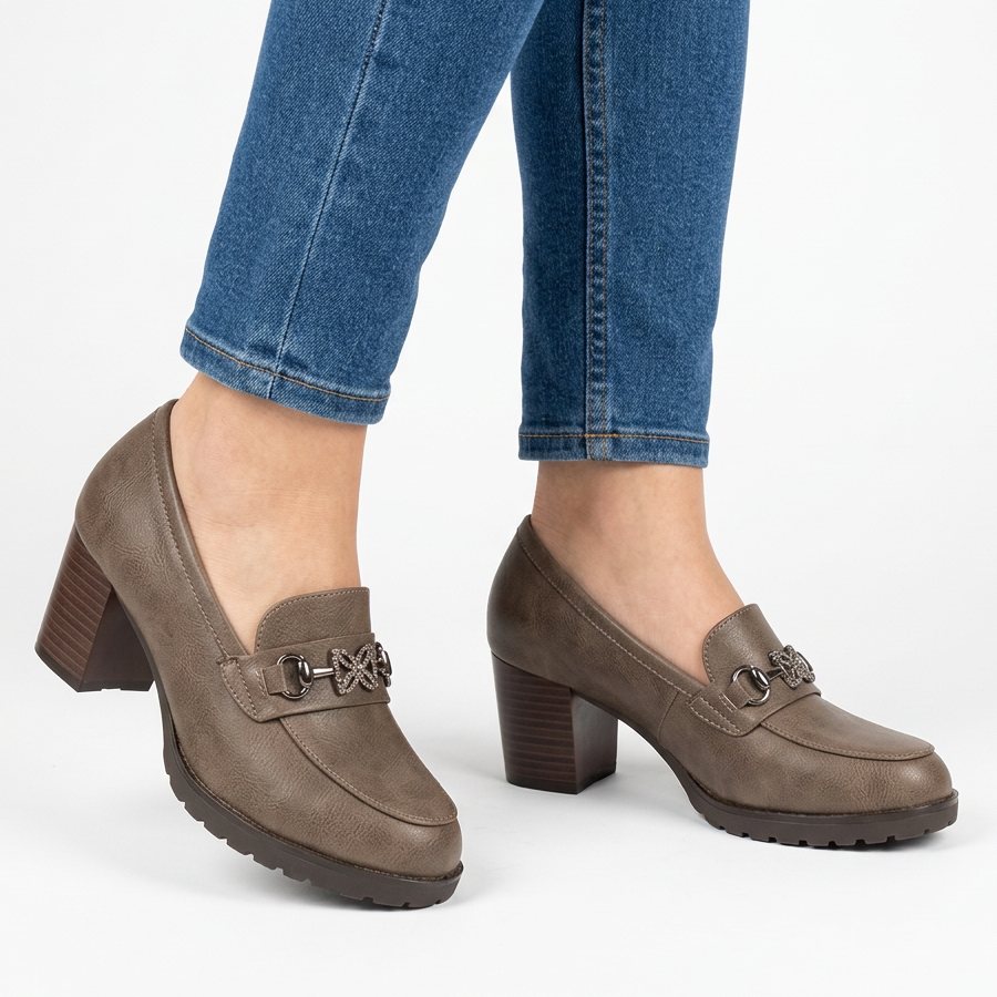 Elevated Moccasin Heels