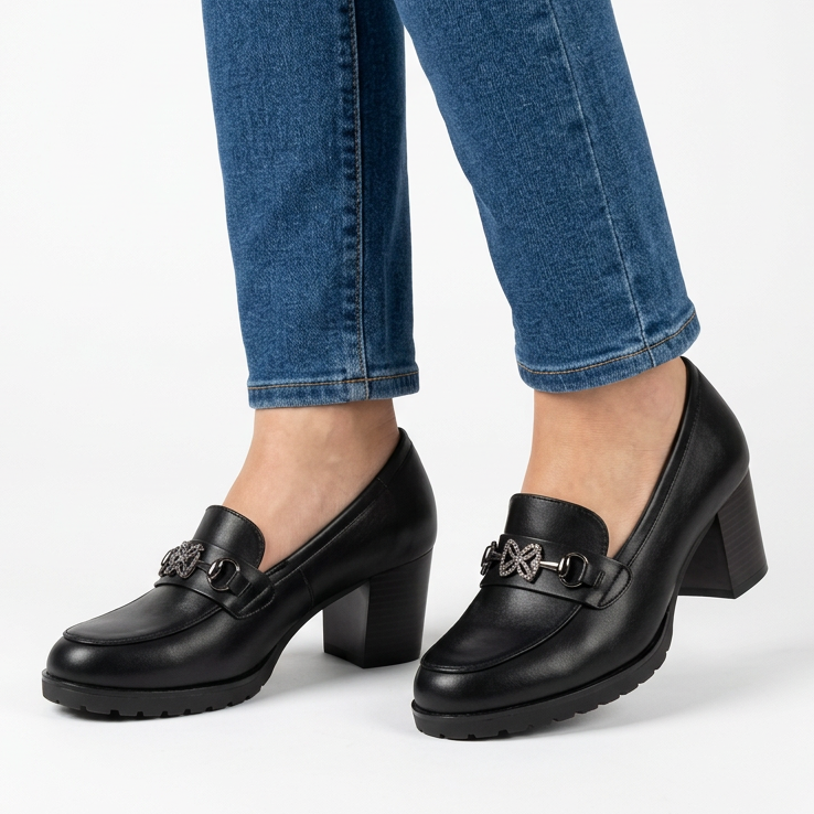 Elevated Moccasin Heels
