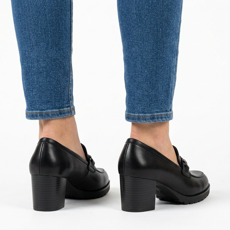 Elevated Moccasin Heels