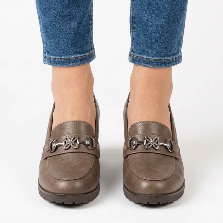 Elevated Moccasin Heels